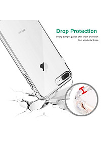 Ốp lưng silicon chống sốc cho iPhone 7 Plus / iPhone 8 Plus hiệu Likgus Crashproof (siêu mỏng, chống chịu mọi va đập) - Hàng nhập khẩu