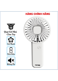 Quạt Cầm Tay Mini Tích Điện Teement, Có Giá Đở Điện Thoại, Sạc USB Di Động Tiện Lợi - Hàng Chính Hãng