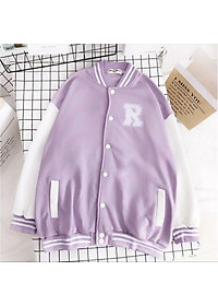 Áo Khoác Bomber Nỉ Bông Jemcloset Ray Tay Dài Form Rộng Unisex Nam Nữ Ulzzang KUN