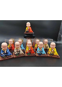 Tượng Phật Gõ Mõ Đặt Taplo Xe Ô tô, bàn làm việc