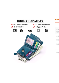 Ví nữ 100% da thật cao cấp phong cách mới