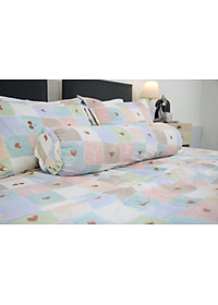 Bộ Ga 4 món Cotton Đũi Tatana mền mịn, thoáng mát  Mẫu ngẫu nhiên ( chọn mẫu ib shop )