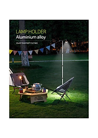 Đồ cắm trại giá treo đèn 3 chân Naturehike campoutvn NH17D015-J du lịch dã ngoại 1m94 xếp gọn chắn chắn có cọc giữ chân khi có gió A113