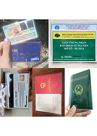 (COMBO10)-VỎ BỌC THẺ ATM, CCCD, BẰNG LÁI XE, BHYT, HỘ CHIẾU, SỔ ĐỎ SỔ HỒNG Nhựa PvC Trong Suốt, Siêu Dẻo Có Nắp…