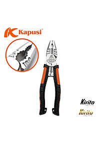 Kìm điện đa năng 8.5inch 215mm KAPUSI Japan, thép CR-V độ cứng cao lưỡi kìm sắc bén k8080