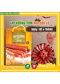 Đặc Sản Sóc Trăng - Lạp Xưởng Tôm Tân Huê Viên Cao Cấp 500G, Lạp Xưởng Tôm Sóc Trăng, Lạp Xưởng Miền Tây Làm Quà Tặng, Lạp Xưởng Ít Ngọt