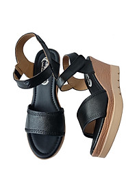 Giày Sandal Nữ Đế Xuồng BIGGBEN Da Bò Cao Cấp SDX11