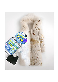 Chai xịt giặt khô áo khoác Nhật Bản 330ml - Bọt làm sạch, vệ sinh quần áo siêu tốc