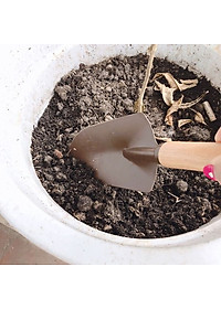 Xẻng làm vườn (8.5 X 28cm) cán gỗ nhỏ gọn tiện dụng Echo Metal - Hàng nội địa Nhật Bản.