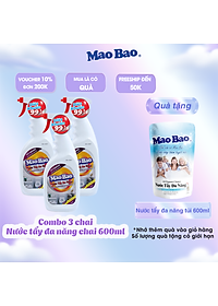 Combo 03 chai Nước Tẩy Đa Năng Mao Bao 600ml