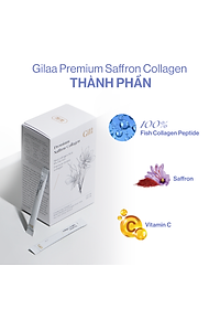 Bột Uống Collagen Gilaa Cao Cấp Kết Hợp Saffron - (60 gói x 2g)