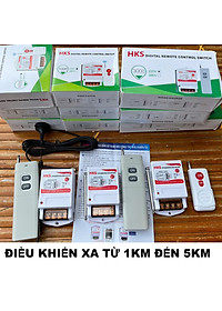 Bộ Điều Khiển Từ Xa 220V Cho Máy Bơm, Đèn – Tầm Xa 1–5KM, Chịu Tải 40A 3000W Loại Xịn
