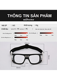 Kính Bảo Vệ Chơi Thể Thao, Bóng Rổ, Bóng Đá Chống Sương Mù, Mồ Hôi Cao Cấp - Có Thể Lắp Mắt Kính Cận