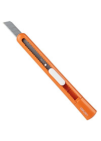 Dao rọc giấy mini nhỏ 80mm Deli - 4 màu Xanh dương/ Cam/ Trắng/ Vàng - 2025