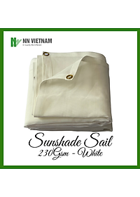 LƯỚI CHE NẮNG 80% - MÀU TRẮNG - SIZE 2M X 2M