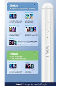 Bút cảm ứng Wiwu Pencil Pro IV cho điện thoại, máy tính bảng sử dụng chip dẫn thông minh và lõi bút tùy chỉnh - Hàng chính hãng
