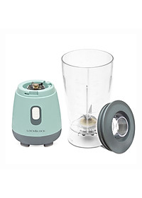 Máy Xay Sinh Tố Lock&Lock EJM436 (250W - 600ml) - Hàng Chính Hãng, Lưỡi Xay Inox 304, Thao Tác Một Chạm Đơn Giản, Chân Đế Chống Trượt - Tặng Kèm Ống Hút Và Cọ Rửa