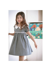 Váy đầm bé gái cổ sen trắng ren ngực. Từ 11kg đến 45kg  K107