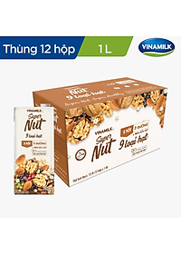 SỮA SUPER NUT 9 LOẠI HẠT VINAMILK 3 TỐT ÍT ĐƯỜNG  HỘP 1 LÍT,>94% SỮA HẠT