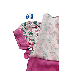 Áo dài váy bé gái họa tiết Hoa Trúc đào - AICDBGQFBVC0 - AIN Closet