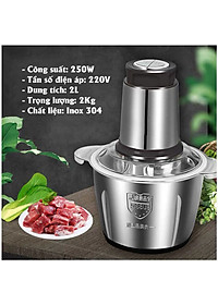 MÁY XAY THỊT ĐA NĂNG - XAY GIÒ - XAY THỰC PHẨM NẤU ĂN - XAY ĐA NĂNG - CỐI INOX CÔNG SUẤT CAO [Tặng kèm quà ngẫu nhiên]