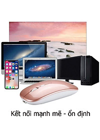 Chuột Bluetooth Không Dây PIX-LINK  P90A Wireless USB Tự Sạc Pin Siêu Mỏng, Chống Ồn - Hàng Chính Hãng