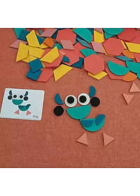 Đồ Chơi Xếp Hình Tangram Bằng Gỗ 180 Chi Tiết  Nhiều Màu Sắc Xếp Được Hàng Nghìn Hình Khác Nhau Cho Bé Tư Duy Sáng Tạo