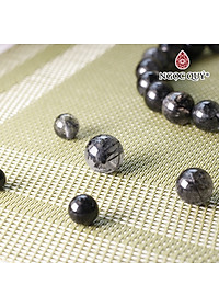 Hạt lẻ đá thạch anh tóc đen mệnh thủy, mộc - Ngọc Quý Gemstones