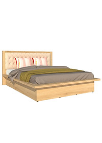 [Miễn phí lắp đặt & vận chuyển] Giường ngủ gỗ công nghiệp cao cấp bọc nệm đầu giường Ohaha - GN020