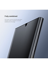 (Mua 1 tặng 1) Tấm dán màn hình curved film full viền 3D cho Samsung Galaxy S23 Ultra hiệu Nillkin Full Glue Screen Protector có độ mỏng chỉ 0.23mm, mặt vát cạnh 2.5D ôm sát toàn bộ viền, tặng kèm khung tự dán dễ dàng dán tại nhà - Hàng nhập khẩu
