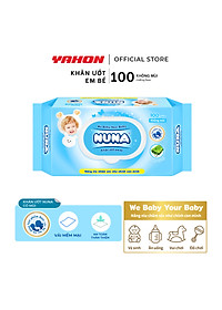 Thùng Khăn Ướt Em Bé NUNA Không Mùi 100 Miếng/Bao 24 Bao/Thùng