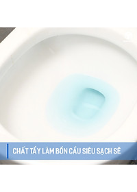 HÀNG CAO CẤP - Bộ 8 Vỉ (16 viên) - Dùng lâu tan, nước màu xanh đẹp. Tự động vệ sinh, khử mùi hôi, làm sạch bồn cầu Homes Queen Hàn Quốc - 1 viên dùng được cả tháng