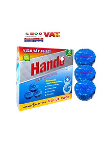 Viên tẩy sạch và làm thơm xanh Hando 3 viên Value Pack
