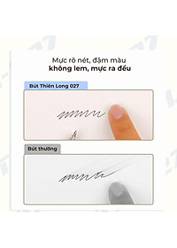 Combo 10-15-20 Bút Bi Thiên Long TL-027 - Mực Xanh/Đen/Đỏ