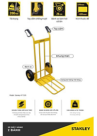 Xe Đẩy Tay 2 Bánh Stanley HT535 (Tải Trọng 200kg)