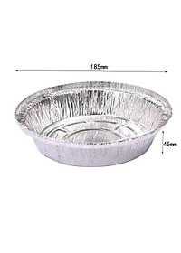 Sét 10 khay giấy bạc,khay bạc đựng thực phẩm lót nồi chiên không dầu chịu nhiệt độ cao