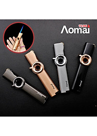Vỏ Hột Quẹt Bật Lửa Gas Đá Khò Tia Aomai AM7106 Cao Cấp Tích Hợp Chế Độ Giữ Lửa Rảnh Tay - Dùng Gas Cao Cấp