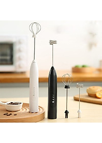 Máy tạo bọt cà phê cầm tay 3 chế độ sạc điện, máy đánh trứng mini đa năng sạc usb