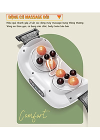 Máy Massage Bụng Cao Cấp Nikio NK-166DC - Công Nghệ Xoa Bóp Kết Hợp Hồng Ngoại Hiện Đại, Hỗ Trợ Cải Thiện Vòng 2 Cực Nhanh, Pin Sạc Tiện Lợi