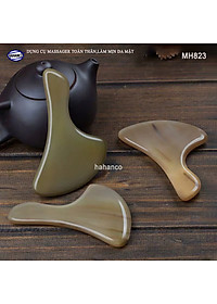 Dụng cụ mát xa làm mịn da mặt và toàn thân bằng sừng (MH823) Giúp lưu thông khí huyết - Chăm sóc sức khỏe