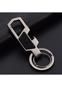 Móc chìa khóa đa năng ô tô, xe máy, gia đình thương hiệu JOBON - Thép hợp kim cao cấp - Da thật 100% - Trọng lượng: 36g -  Mã: ZB-018 - Hàng Nhập Khẩu