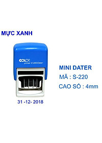 Dấu Ngày-Tháng-Năm Liền Mực Cao Số 4mm Colop S220