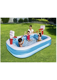 Bể bơi 2 in 1 ném bóng rổ 54122