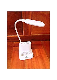 Đèn để bàn chống cân 4in1 (đèn, ngăn đựng bút, giá điện thoại, sạc usb) - Hàng chính hãng ( Giao màu ngẫu nhiên)