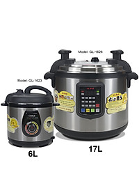 Nồi áp suất Gali GL-1626, dung tích 17lít, Sử dụng hoàn hảo cho các nhà hàng, quán ăn, trường học, hàng chính hãng 100%, bảo hành 24 tháng Gali