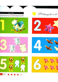 Sách 200 Miếng Bóc Dán Thông Minh - Bé Học Toán (2-6 Tuổi) - Tái Bản