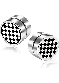 Bông tai nam Caro nam châm không cần xỏ lỗ