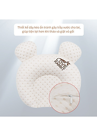 Gối Cao Su Non Cho Em Bé Loại Cao Cấp Chính Hãng Tila-Tila Thương Hiệu Đức Mã TG02 Chống Méo Đầu, Bẹp Đầu, Nghẹo Cổ, Còm Lưng Bé