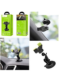 Giá đỡ điện thoại trên taplo ô tô, xe hơi nhãn hiệu Hoco CA40, Khả năng tương thích rộng, an toàn chắc chắn với bảng điều khiển xe hoặc kính chắn gió
