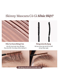 Mascara Chuốt Cong Dài Dày Mi Tự Nhiên Mude Inspire Skinny Curling Mascara (3ml)